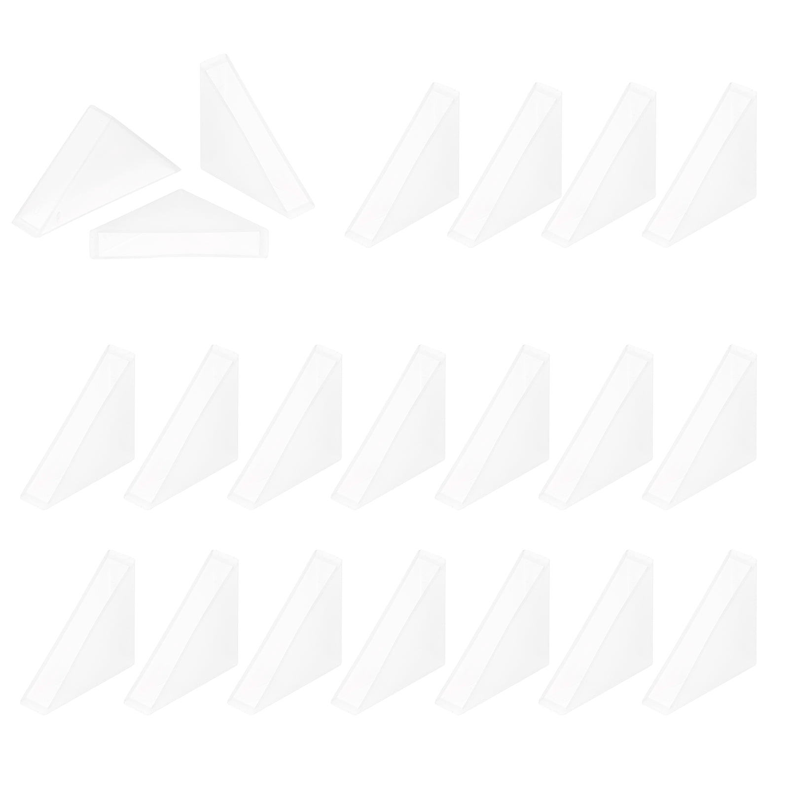 Uxcell 60Pcs Triangle Glass Corner Protector, 0.31 Inch Plastic Glass ...