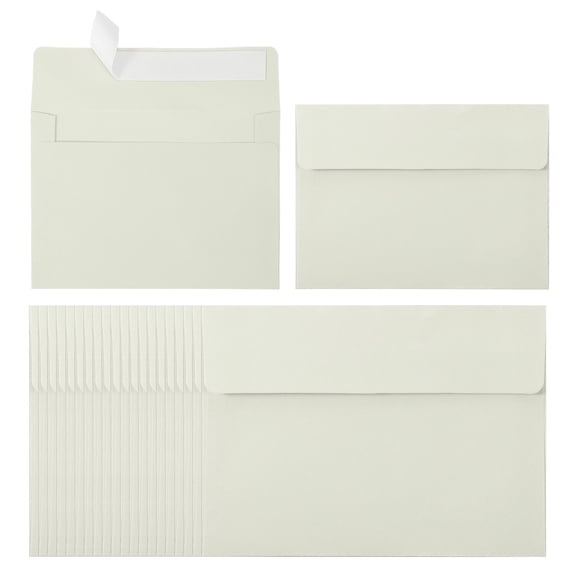Uxcell 60 Pack A2 Envelopes Self Seal Beige Invitation Envelopes for Postcard Wedding Cards