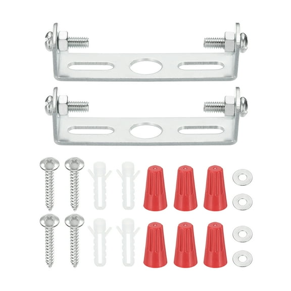 Uxcell 60mm (2.4") Universal Light Fixture Mounting Bracket Kit, 2 Set Light Crossbar Ceiling Light Plate with Screw for Wall Light Ceiling Light Pendant Chandelier