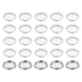 thumbnail image 1 of Uxcell 60mm Circular Air Vents, Dual Panel Round Mesh Hole Louver Round Mesh Hole Air Vents, 25 Pcs Silver, 1 of 7