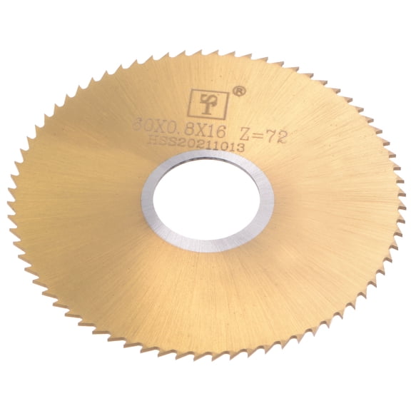 Uxcell 60mm Dia 16mm Arbor 0.8mm Thick 72 Tooth Titanium Coated Circular Saw Bit