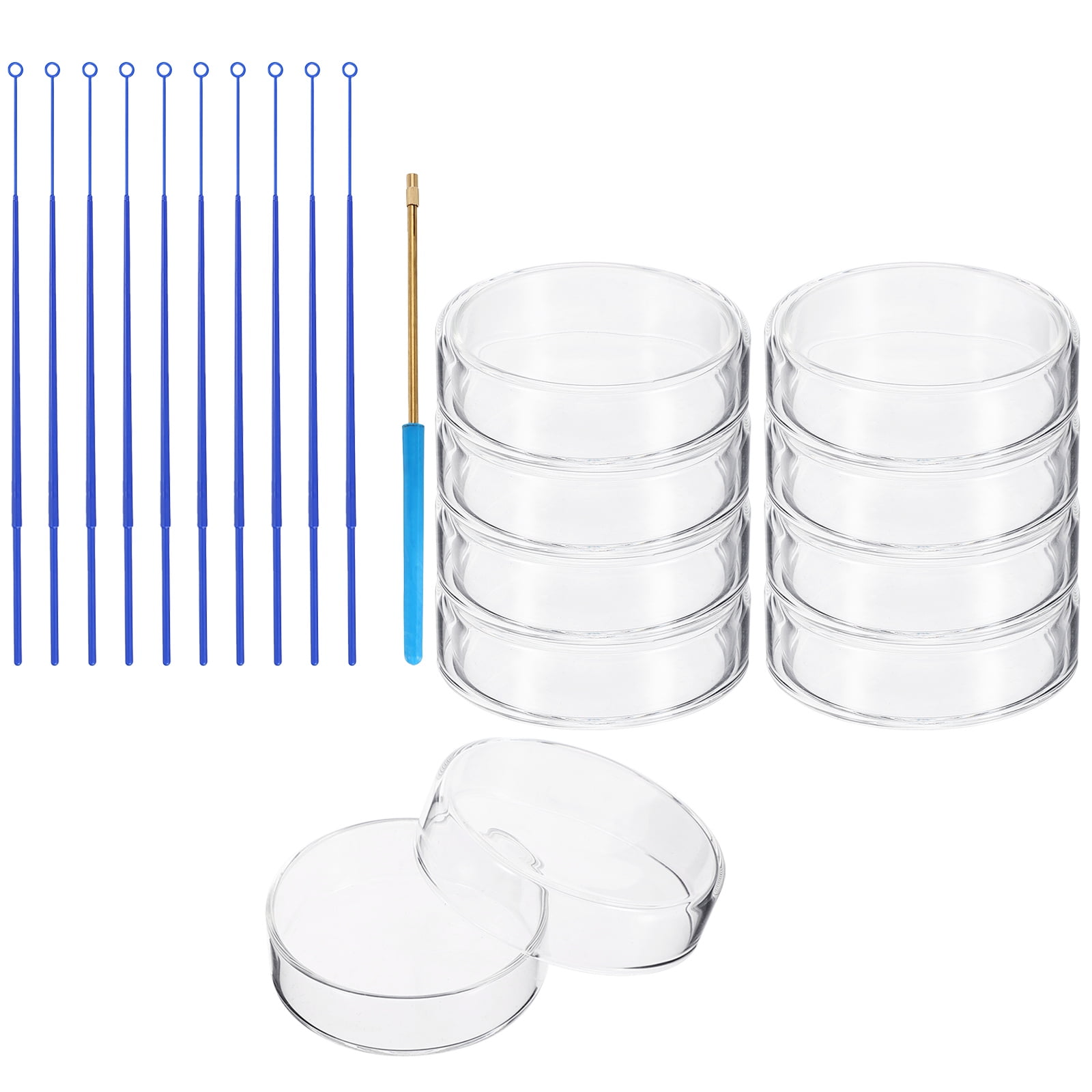 PATIKIL 90 High Borosilicate Glass Petri Dishes With Lids, 10 Pack