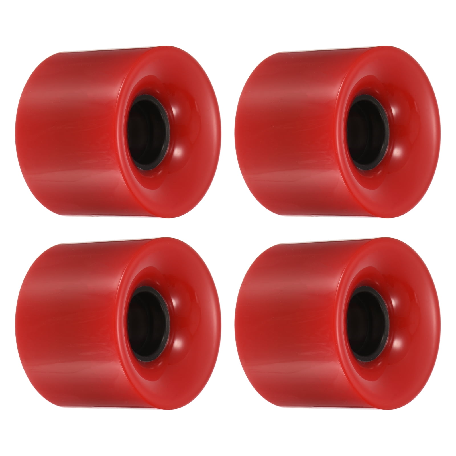 4 Roues De Skateboard 60mm 78A – Jaune – Marque Uxcell – Pour Croisière