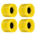 thumbnail image 1 of Uxcell 60mm Skateboard Wheel Street Wheels for Skateboards Cruiser Wheels 78A, Yellow 4 Pack, 1 of 4