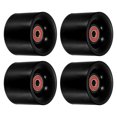 thumbnail image 1 of Uxcell 60mm with Bearings ABEC-9 Street Wheels for Skateboards Cruiser 80A, Black Red 4 Pack, 1 of 4