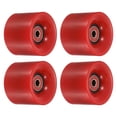 thumbnail image 1 of Uxcell 60mm with Bearings ABEC-9 Street Wheels for Skateboards Cruiser 80A, Red 4 Pack, 1 of 5