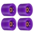 thumbnail image 1 of Uxcell 60mm with Bearings ABEC-9 Street Wheels for Skateboards Cruiser 80A, Purple Red 4 Pack, 1 of 4