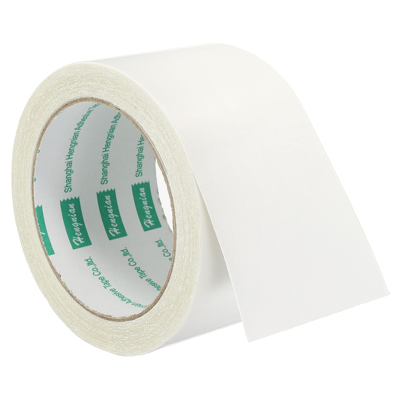 Uxcell 60mmx10m Double-Sided Adhesive Tape Duct Cloth Mesh Fabric, White 1  Roll 