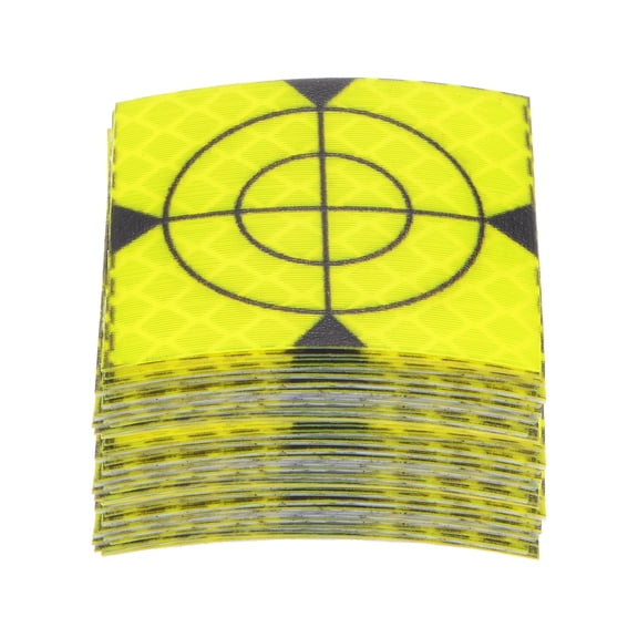 Uxcell 60packs Survey Reflector Sheets 40mm Self-adhesive Survey Target Mark, Green