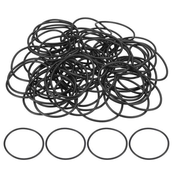Uxcell 60pcs Nitrile Rubber O-Rings (421mm ID 46mm OD 2mm Width) - Metric NBR Sealing Gasket Oil & High-Temperature Resistant, for Hydraulic Plumbing Hose Faucet Auto Machine Repair