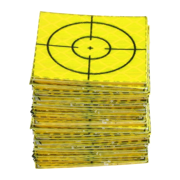 Uxcell 60pcs Survey Reflector Sheet 30x30mm Self-Adhesive Survey Target Mark Green