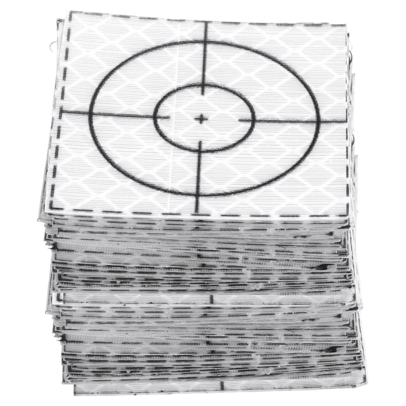 Uxcell 60pcs Survey Reflector Sheet 40x40mm Self-Adhesive Survey Target Mark Silver