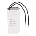 thumbnail image 1 of Uxcell 60uF CBB60 Running Capacitor, Run Capacitor with 2 Wires, AC 450V Start Up Motor with Frequency of 50Hz/60Hz, Suitable for Air Compressors Pumps, White, 1 of 6