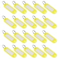 thumbnail image 1 of Uxcell 60x21mm Plastic Key Tags with Split Keyring Yellow 20 Count, 1 of 4