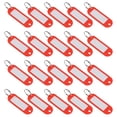 thumbnail image 1 of Uxcell 60x21mm Plastic Tags with Split Keyring Red 20 Count, 1 of 4