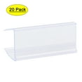 thumbnail image 1 of Uxcell Label Holder on Shelf Plastic for Wire Shelving Clear 60mm, 1 of 4
