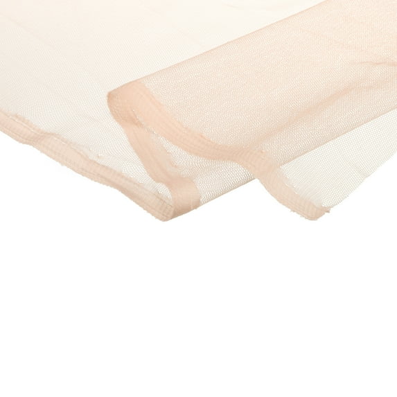 Uxcell 62.4inch Mesh Fabric Stretchy for Netting Bag, Backpack Pocket,Apricot 3.28ft