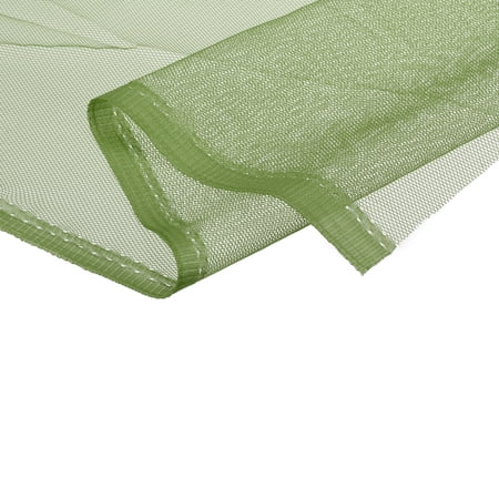 Uxcell 62.4inch Mesh Fabric Stretchy for Netting Bag, Backpack Pocket,Army Green 6.56ft