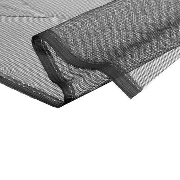 Uxcell 62.4inch Mesh Fabric Stretchy for Netting Bag, Backpack Pocket,Black 6.56ft