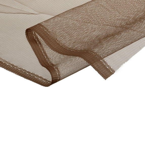 Uxcell 63" Mesh Fabric Stretchy for Netting Bag Backpack Pocket 3.28ft Coffee