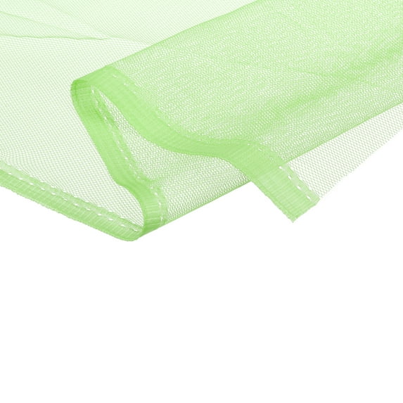 Uxcell 62.4inch Mesh Fabric Stretchy for Netting Bag,Backpack Pocket,Light Green 6.56ft