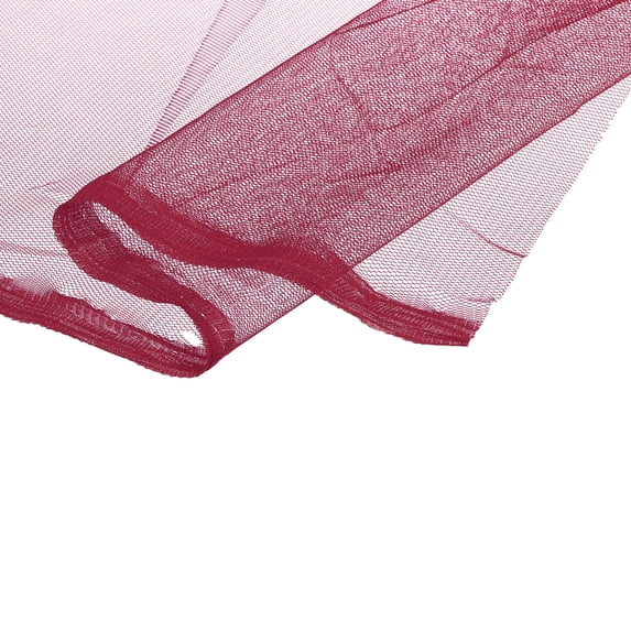Uxcell 62.4inch Mesh Fabric Stretchy for Netting Bag, Backpack Pocket,Light Red 6.56ft