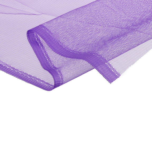 Uxcell 63" Mesh Fabric Stretchy for Netting Bag Backpack Pocket 3.28ft Purple