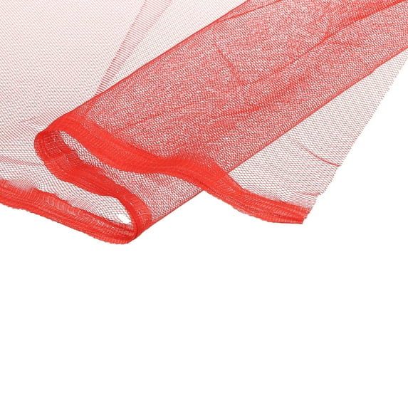 Uxcell 63" Mesh Fabric Stretchy for Netting Bag Backpack Pocket 3.28ft Red