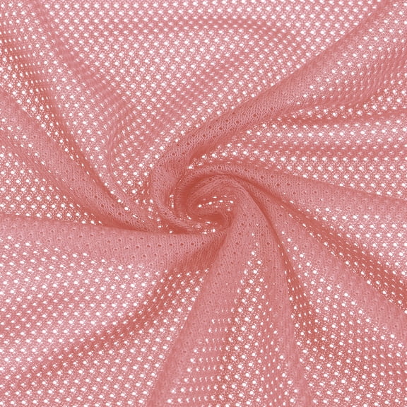 Uxcell 62 Inch Wide Mesh Fabric for Sewing Backpack Pocket and Straps, Netting Clothes, Pale Pink 1 Yard