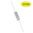 thumbnail image 1 of Uxcell 620 Ohm 3W ±5% Tolerance Axile Lead Metal Oxide Film Resistor 40 Count, 1 of 5