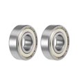 thumbnail image 1 of Uxcell 6204ZZ Deep Groove Ball Bearings Z2 20mmx47mmx14mm Double Shielded Carbon Steel 2pcs, 1 of 4