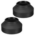 thumbnail image 1 of Uxcell 62mm Camera Lens Hood, 2Pcs Rubber Collapsible Lens Protector, Black, 1 of 6