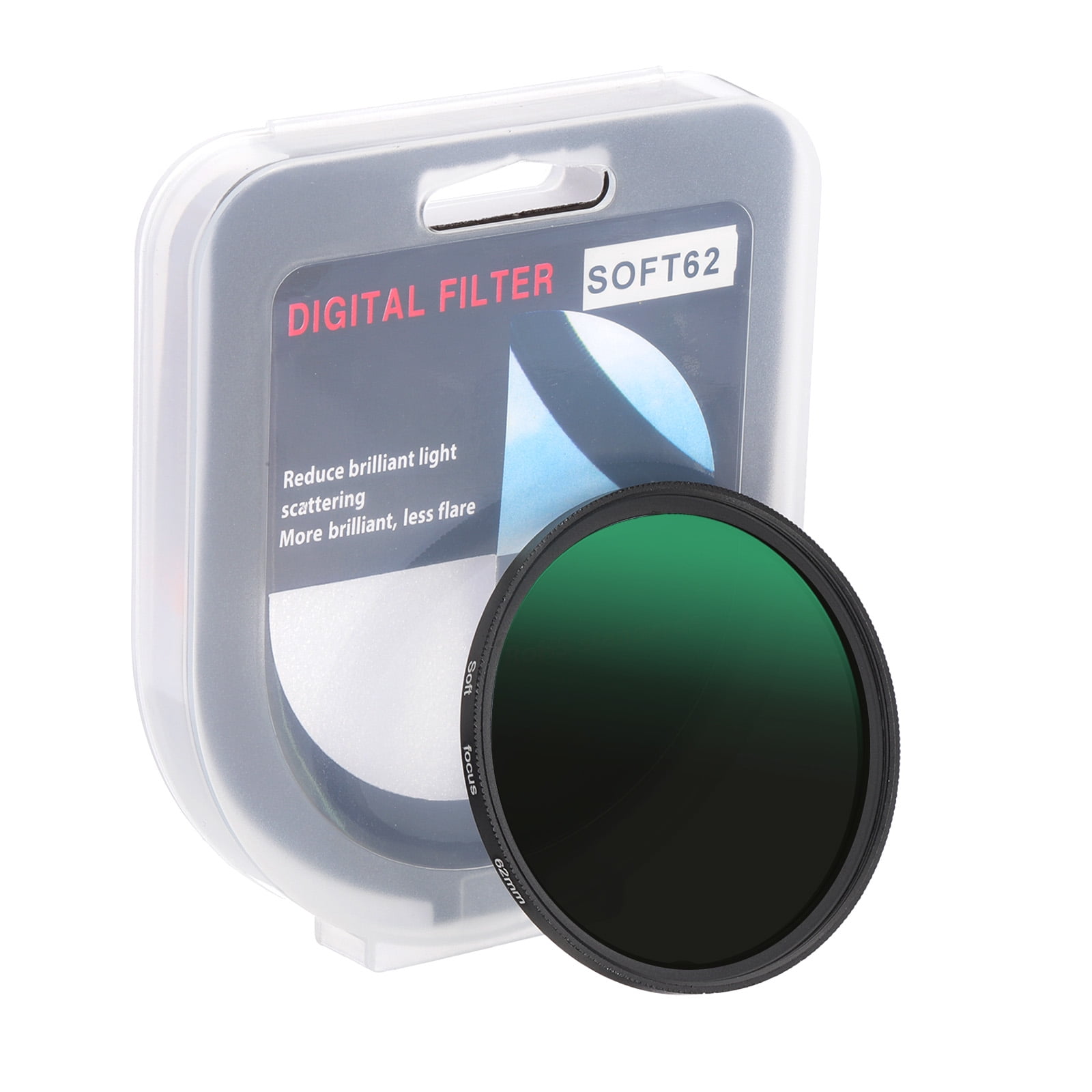 Uxcell 62mm Mist Filter, Soft Diffusion Filter Fog Effect Camera Lens ...