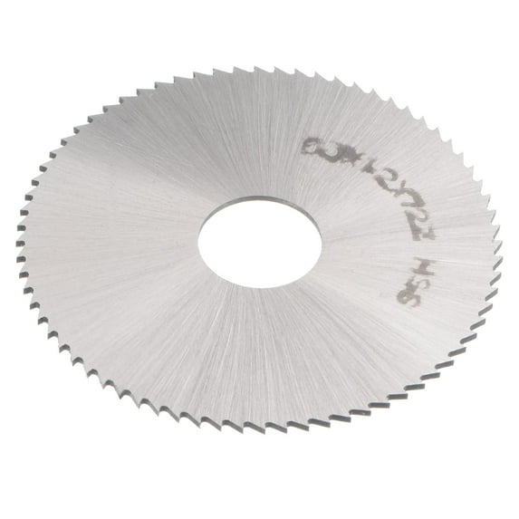 Uxcell 63mm Dia 16mm Arbor 1.2mm Thick 72 Tooth High Speed Steel Circular Saw Bit