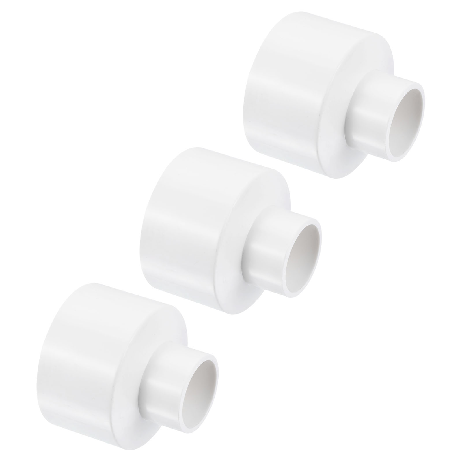 Uxcell ID Reducer Pipe Fitting Straight Adapter Connector, White 63mm ...