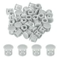 thumbnail image 1 of Uxcell 64PCS 7mm Light Gray Plastic Hole Plugs, Flush Type Panel Hole Caps, 1 of 6