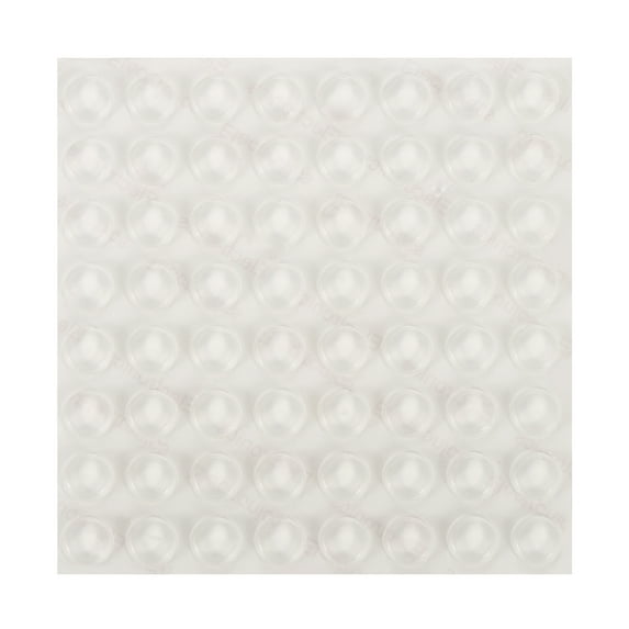 Uxcell 64Pack Cabinet Door Bumpers Small Self-Adhesive Clear Rubber Feet 12x4mm