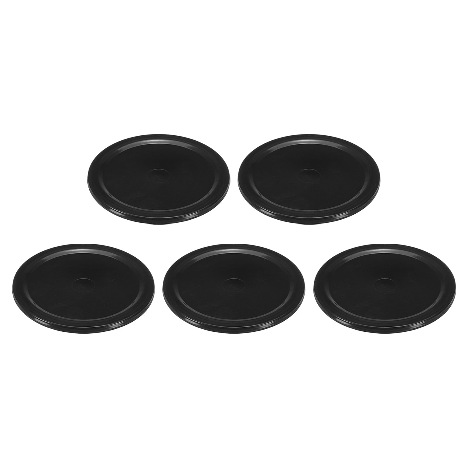 Uxcell 64mm/2.5 Inch Air Hockey Pucks, Air Hockey Heavy Replacement Pucks, Black, 5 Pack
