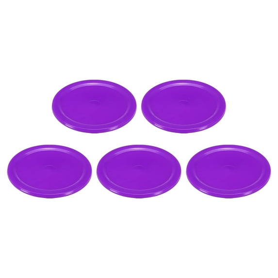 Uxcell 64mm/2.5 Inch Air Hockey Pucks, Air Hockey Heavy Replacement Pucks, Purple, 5 Pack