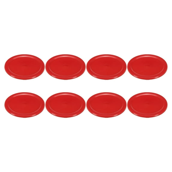 Uxcell 64mm/2.5 Inch Air Hockey Pucks, Air Hockey Heavy Replacement Pucks, Red, 8 Pack