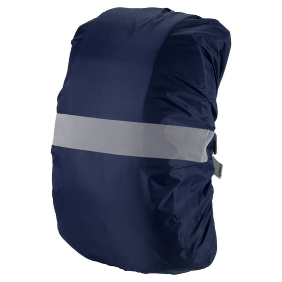 Uxcell 65-75L Waterproof Backpack Rain Cover with Reflective Strap XL Dark Blue