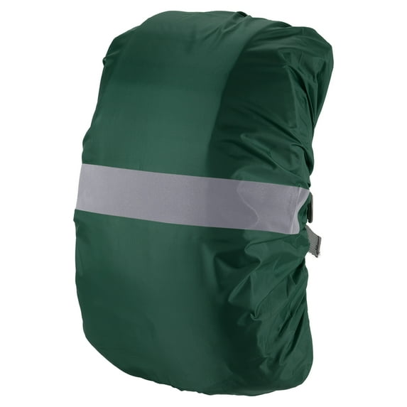 Uxcell 65-75L Waterproof Backpack Rain Cover with Reflective Strap XL Dark Green