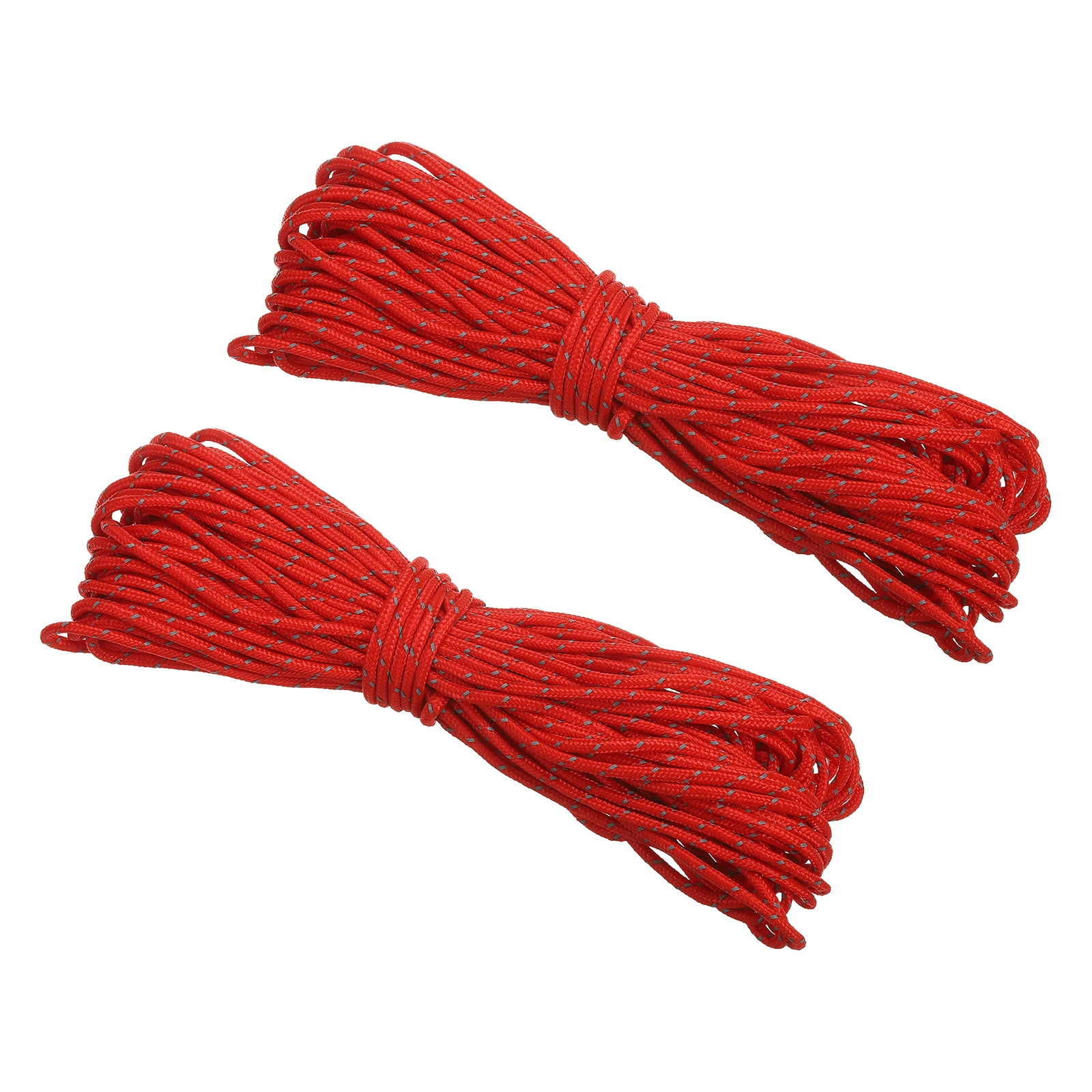Paracord Planet U2013 Fluorescent 1.75mm Reflective Guyline 95 Paracord Tent Rope Camping Parachute Cord U2013 Maroon U2013 65ft