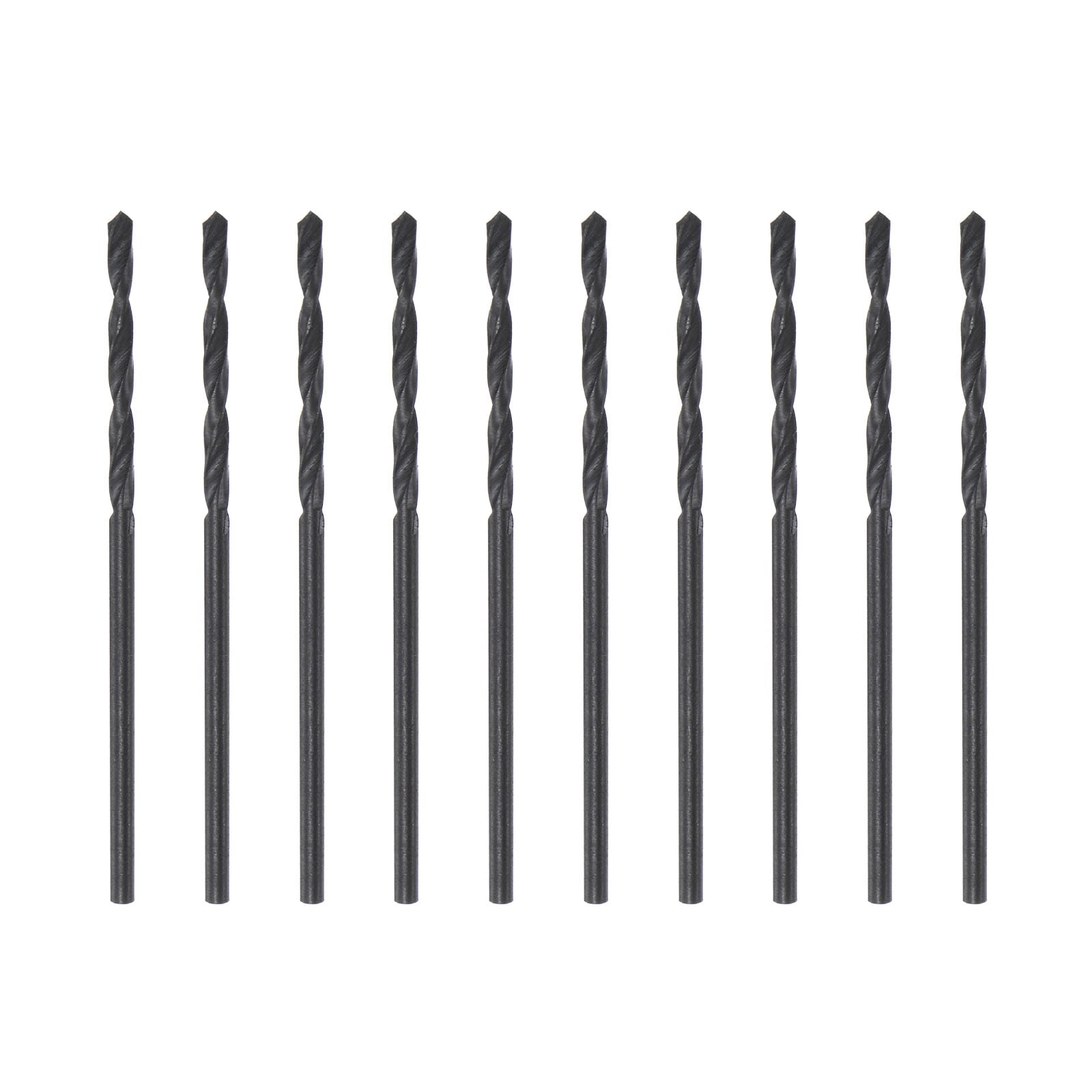 Uxcell 6542 High Speed Steel Twist Drill Bit, Fully Ground Black Oxide ...