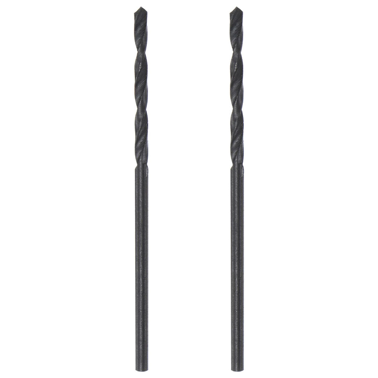 Uxcell 6542 High Speed Steel Twist Drill Bit, Fully Ground Black Oxide ...
