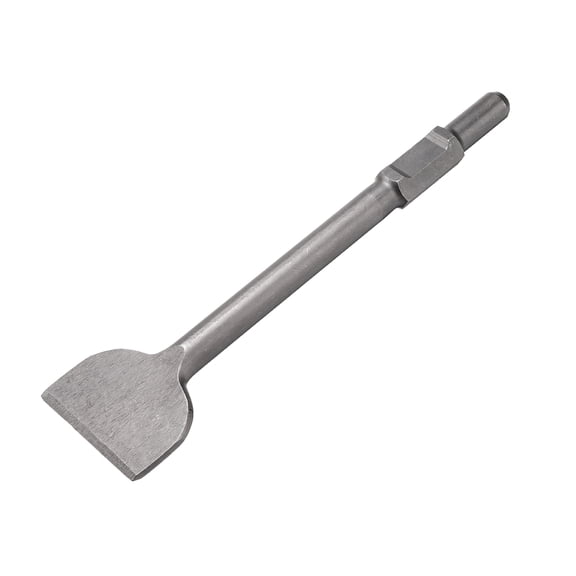 Uxcell 65A Shank Floor Scraper Chisel 16.1" x 1.2"  Steel Jack Hammer Chisel Bit for Electric Demolition Gardening Landscaping Digging Cutting (Blade Width: 100mm)