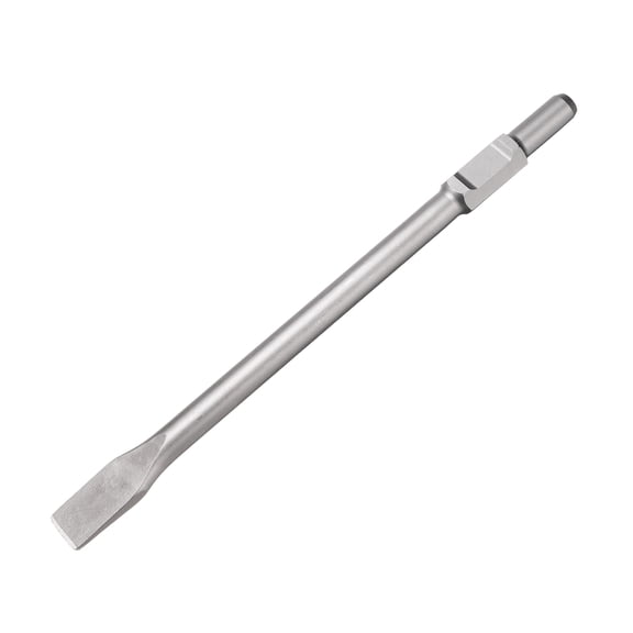 Uxcell 65A Shank Floor Scraper Chisel 19.7" x 1.2"  Steel Jack Hammer Chisel Bit for Electric Demolition Gardening Landscaping Digging Cutting (Blade Width: 35mm)