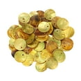 thumbnail image 1 of Uxcell 65Pcs Capiz Shells, 1.5cm/0.6" Round Leaf Yellow Shells with 2 Holes for Seashell Wind Chimes Curtain Shell Garland DIY Jewelry Craft Wedding Home Decoration, Leaf Yellow, 1 of 7