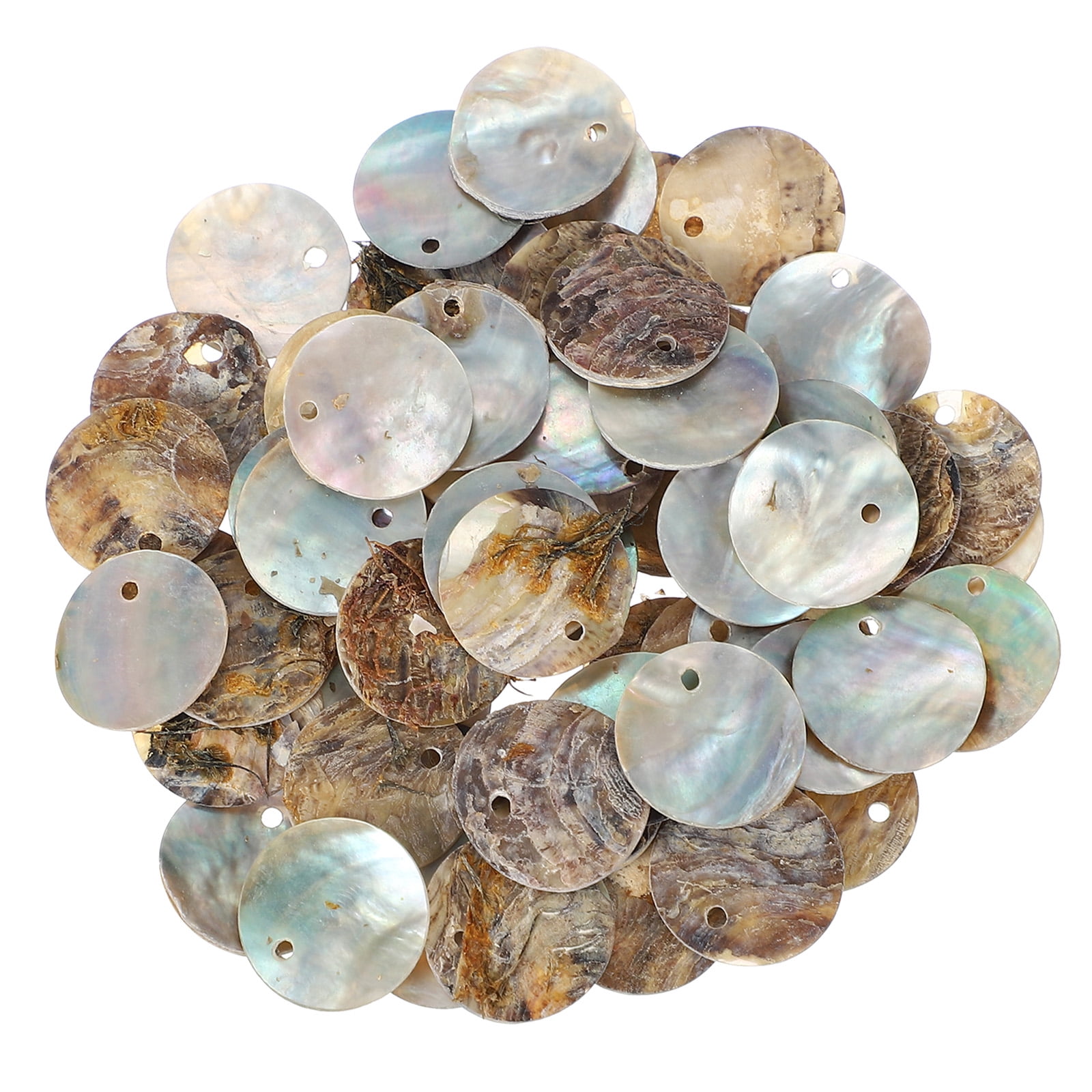 Uxcell 65Pcs Capiz Shells, 1.5cm/0.6