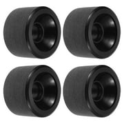 Uxcell 65mm 78A Soft Cruiser Wheels Street Wheels Skateboard Wheel PU Frosted, Black 4 Pack